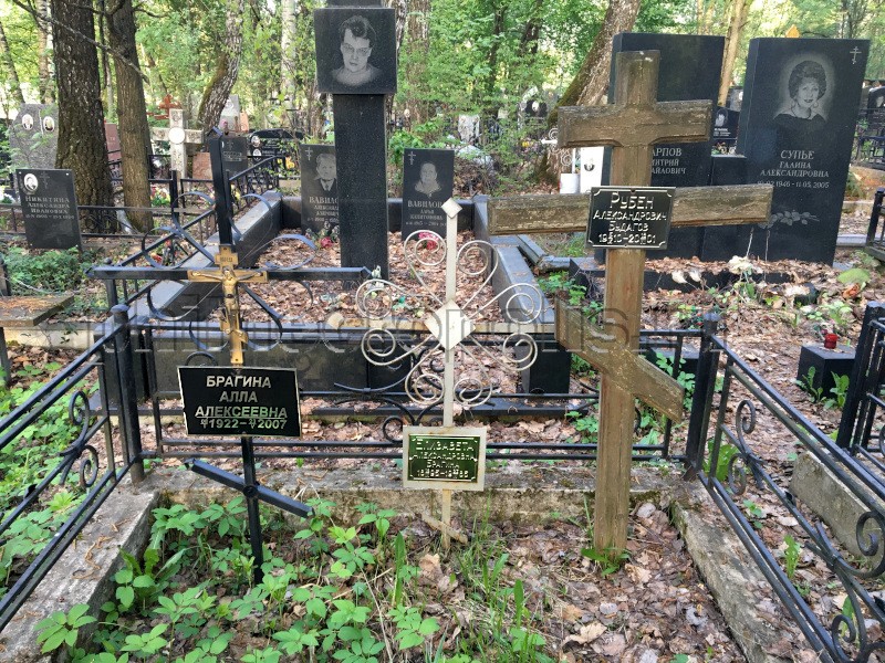 Могила Р.А. Будагова и его родных на Митинском кладбище. Общий вид