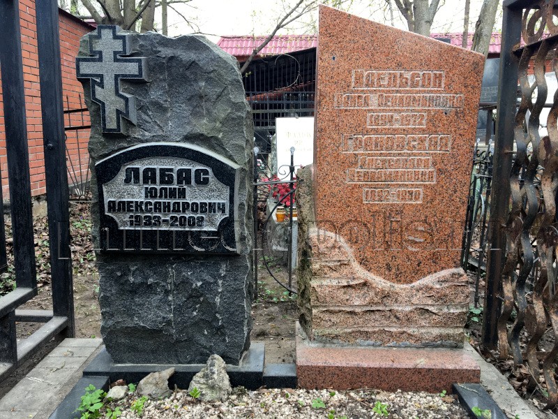 Могила А.В. Азарх-Грановской и ее родных на Калитниковском кладбище. Общий вид