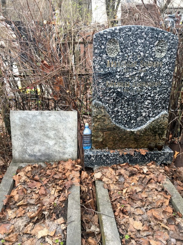 Могила И.И. Игина и его родных на Ваганьковском кладбище. Общий вид